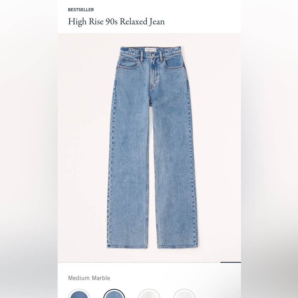 Abercrombie '90s Relaxed Jean High Rise
28/US 6